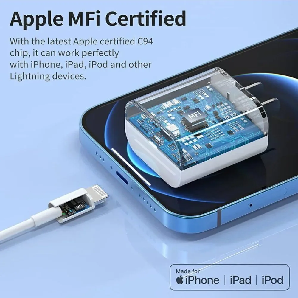 20W Charger 3FT C-L Cable